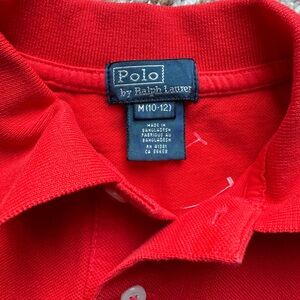 NWOT youth polo shirt size 10/12 red